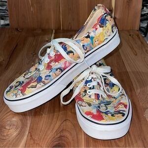 VANS DISNEY LTD EDITION Multi PRINCESS BELLE CINDERELLA ARIEL JASMINE SHOES~7